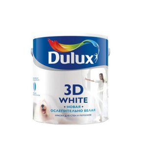Краска в/д Dulux 3D White Ослепительно белая основа BW 2.5 л