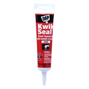 Герметик силиконовый санитарный DAP Kwik Seal белый 162 мл