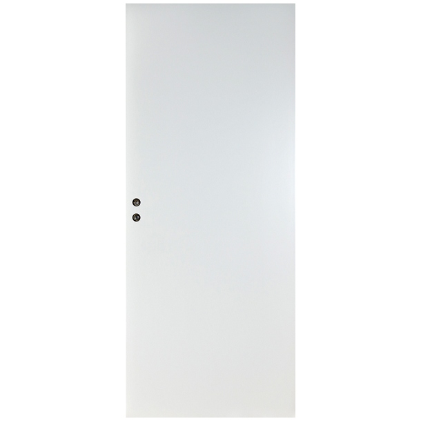 Дверное полотно Верда белое гладкое глухое 7М 620х2036 мм с притвором