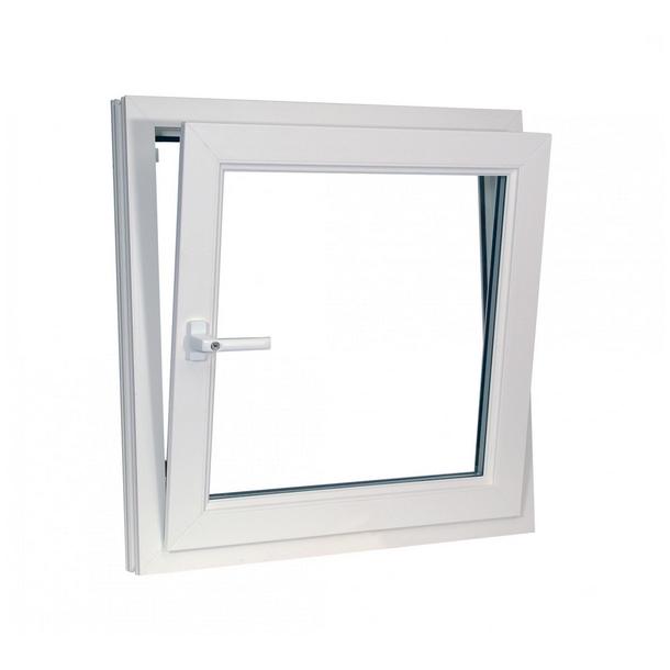 Окно металлопластиковое белое REHAU 600х600 мм откидное