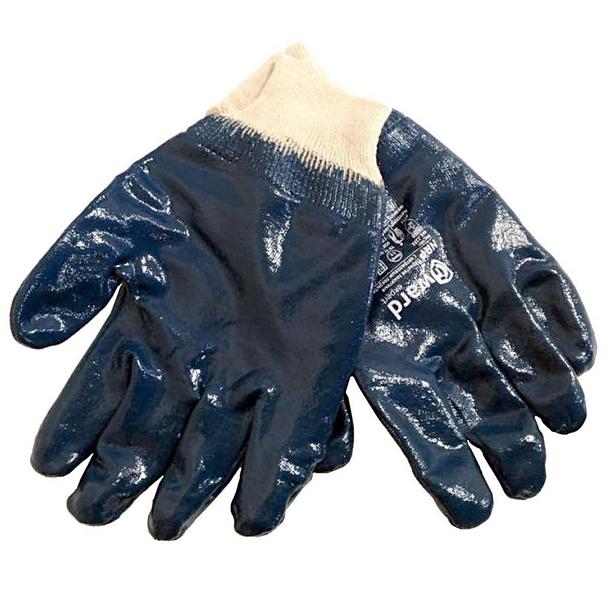 Перчатки нитриловые синие манжета на резинке Эконом