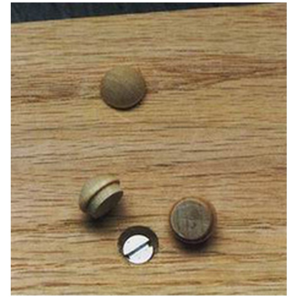 Заглушка деревянная круглая осина диаметр 10 мм (10 шт)