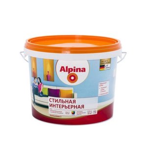 Краска в/д интерьерная Alpina стильная база 1 белая 2.5 л