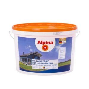 Краска в/д для деревянных фасадов Alpina база 1 10 л