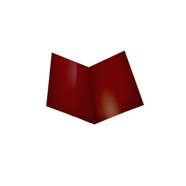 Ендова внутренняя для металлочерепицы красная RAL 3005 200х200 мм 2 м