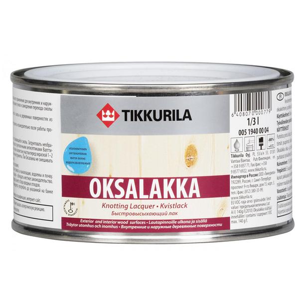 Лак для обработки сучков Tikkurila Oksalakka 0.33 л