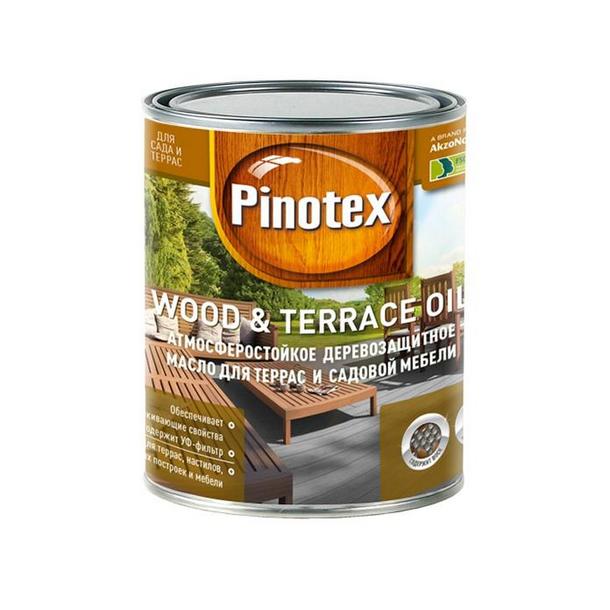 Масло для террас Pinotex Wood&Terrace Oil б/цв 1 л