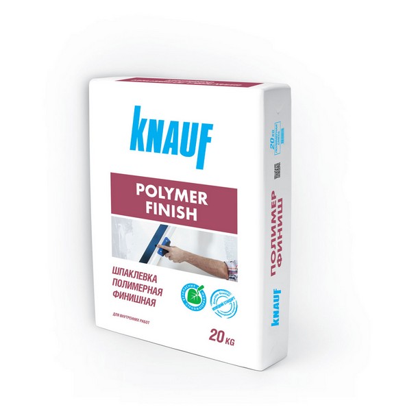 Шпаклевка для сухих помещений Knauf Полимер Финиш белая 20 кг