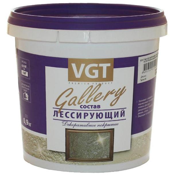 Состав лессирующий VGT Gallery серебристо-белый 0,9 кг