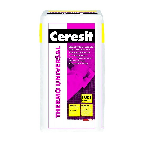 Клей для теплоизоляции Ceresit Thermo Universal 25 кг