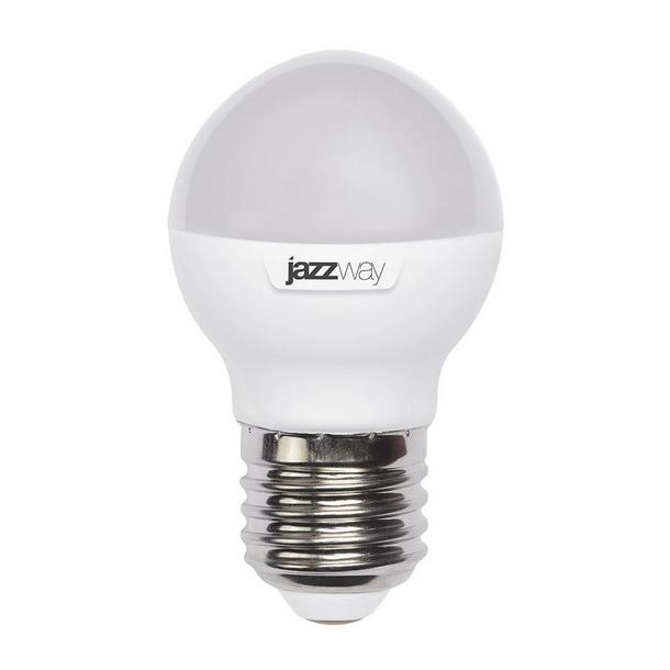 Светодиодная лампа Jazzway E27 7W G45 шар 3000K теплый свет